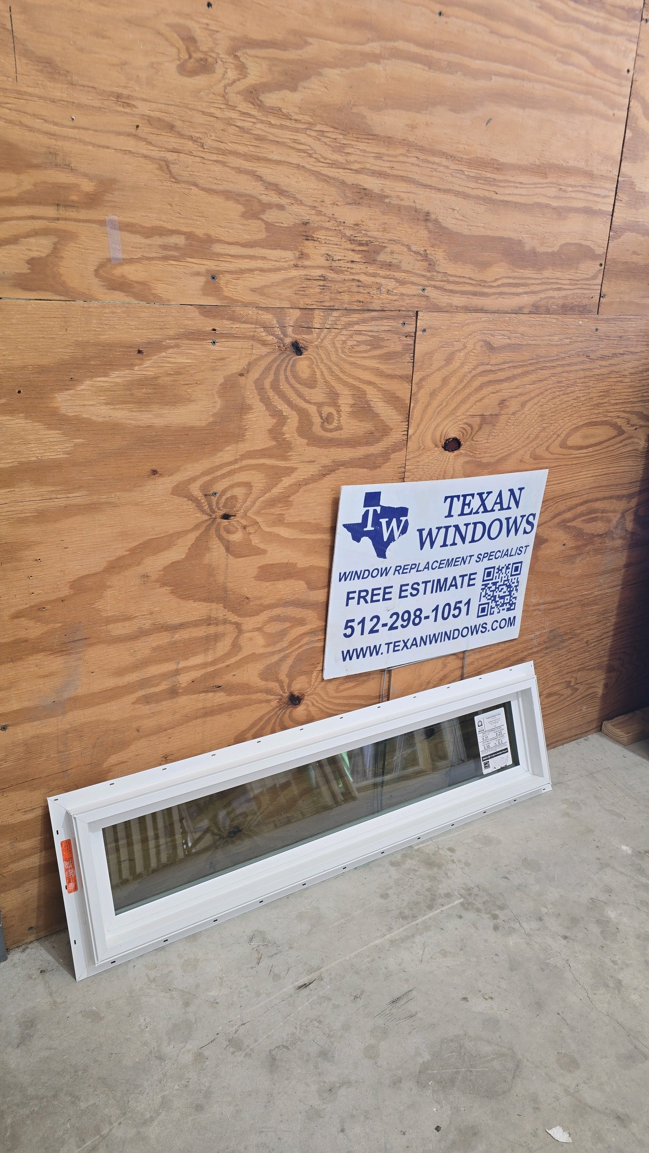 47.5 x 11.5 White Vinyl Fixed Window - Finestra 64 Series