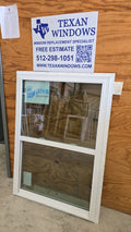 35.5 x 51.5 White Vinyl Single Hung Window - Finestra 64 Series