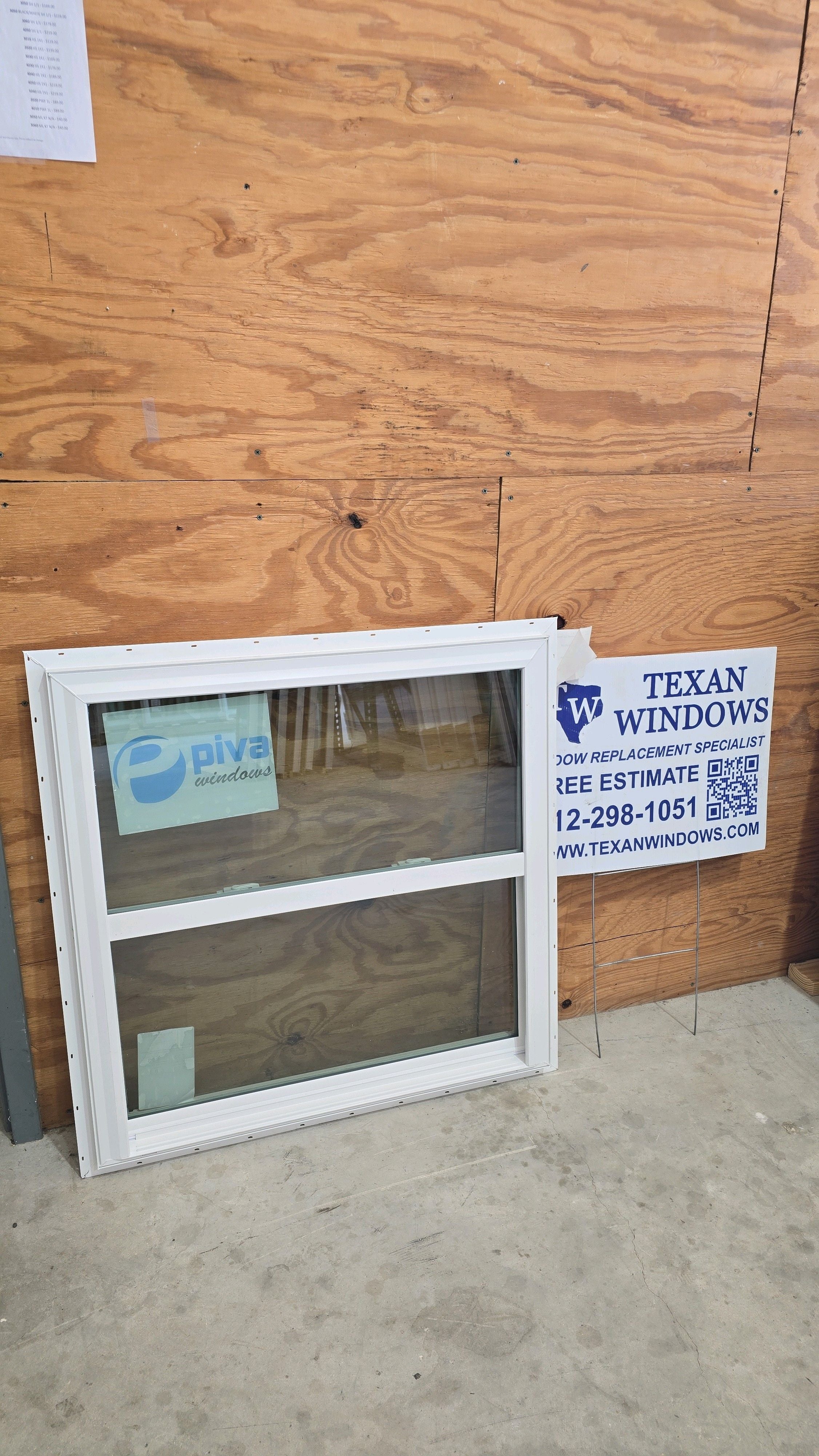 35.5 x 35.5 White Vinyl Single Hung Window - Finestra 64 Series