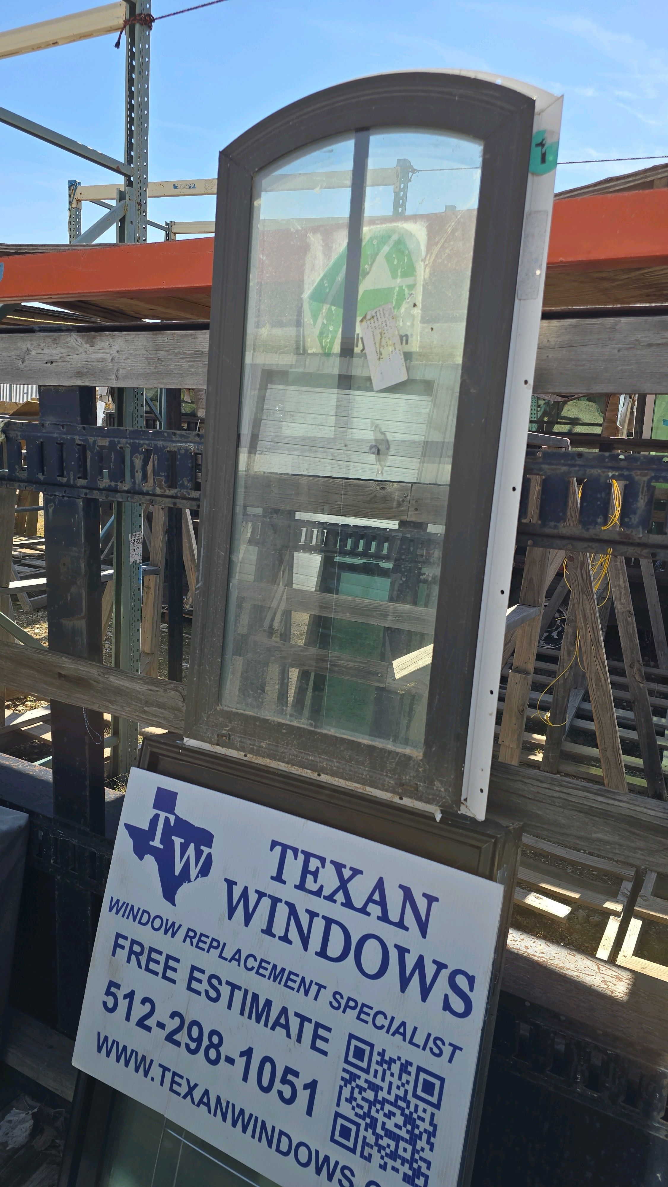 17.5 x 35.5 Bronze/White Vinyl Fixed Window - Ply Gem 1100 Series