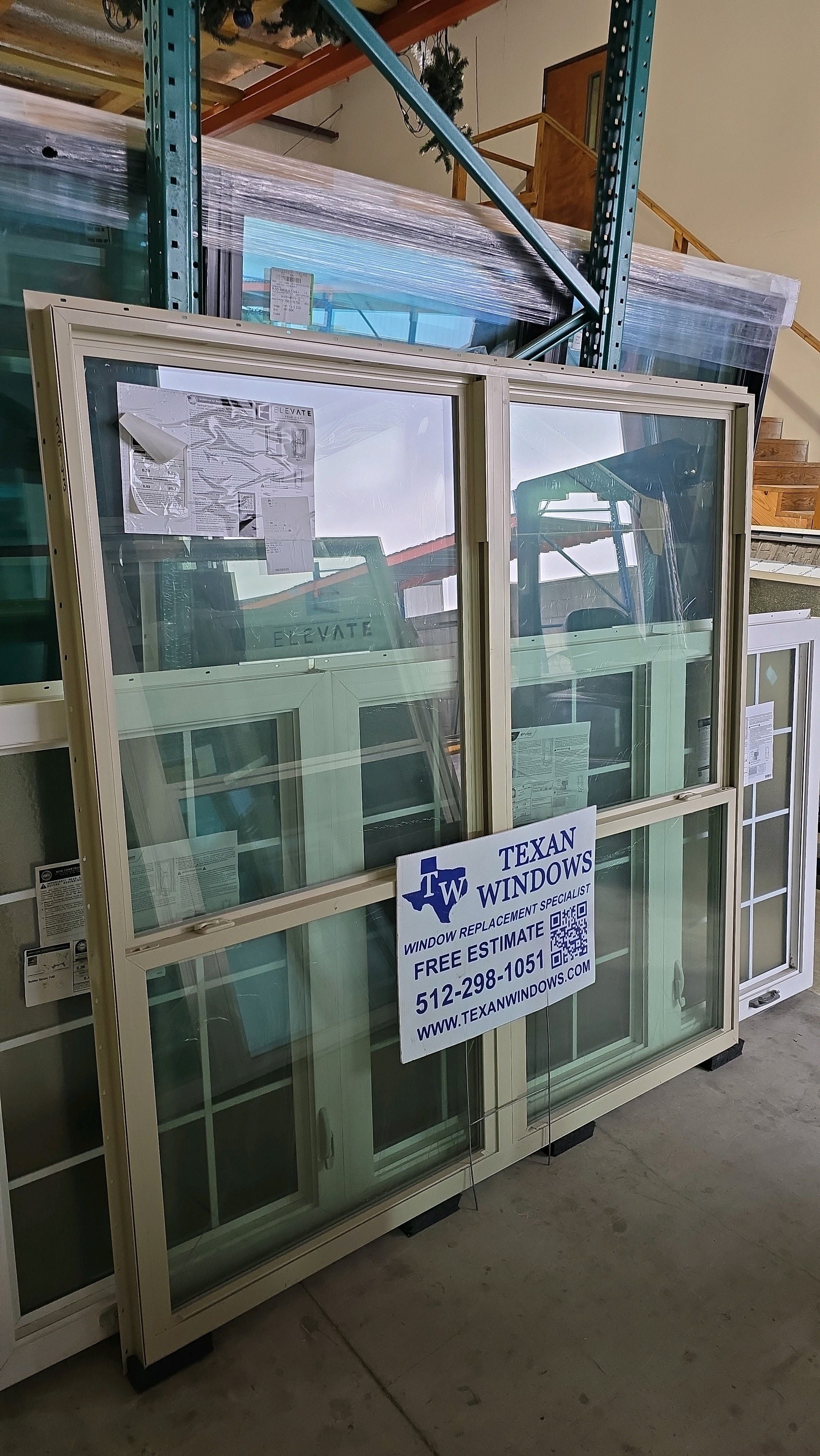 71.5 x 71.5 Tan Vinyl Single Hung Window - Elevate Inspire Series