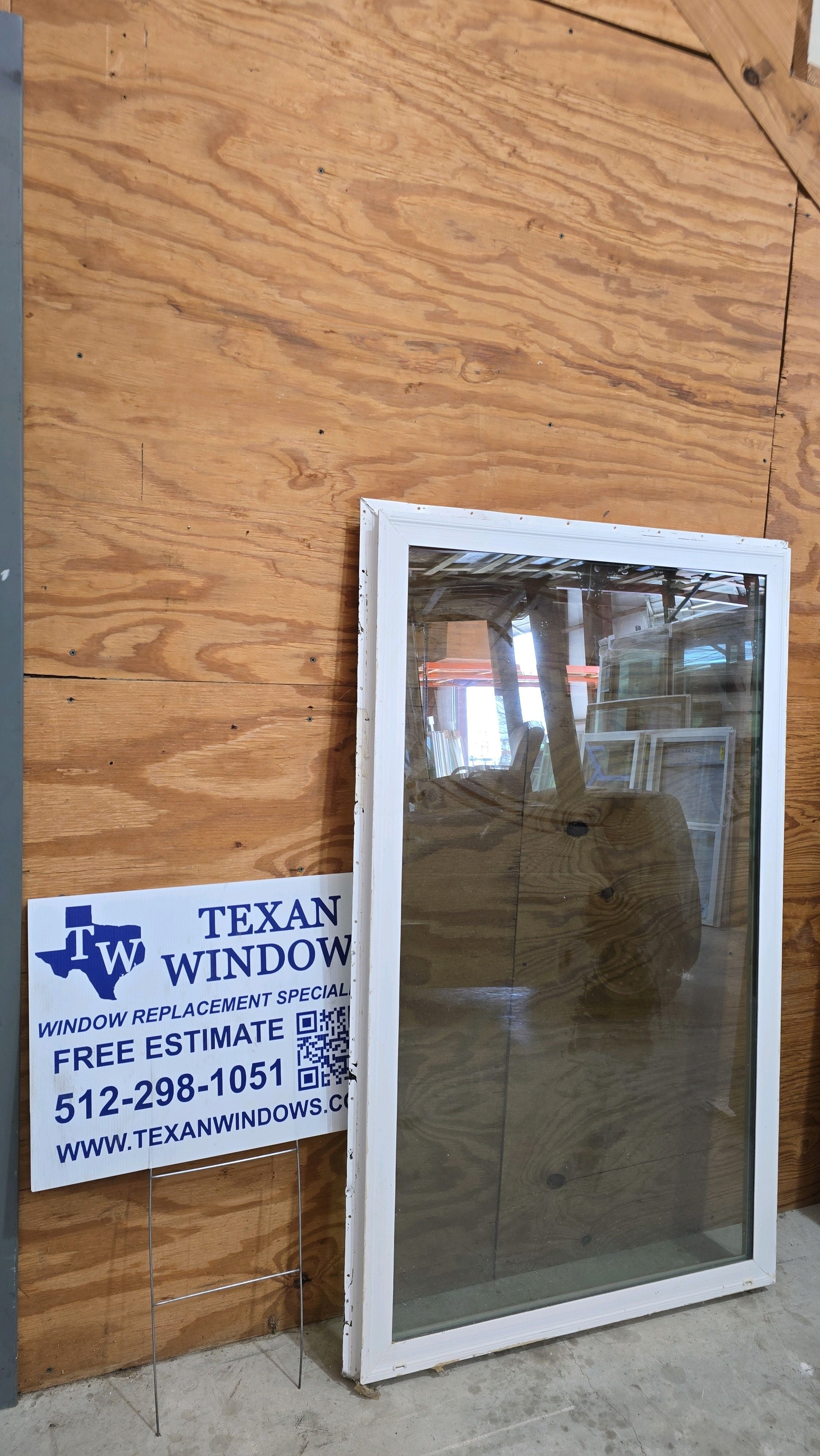 35.5 x 59.5 White Vinyl Fixed Window - Ply Gem 1100 Series