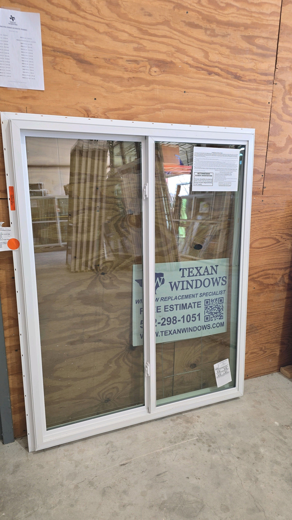 47.5 x 59.5 White Vinyl Horizontal Sliding Window - Finestra 64 Series