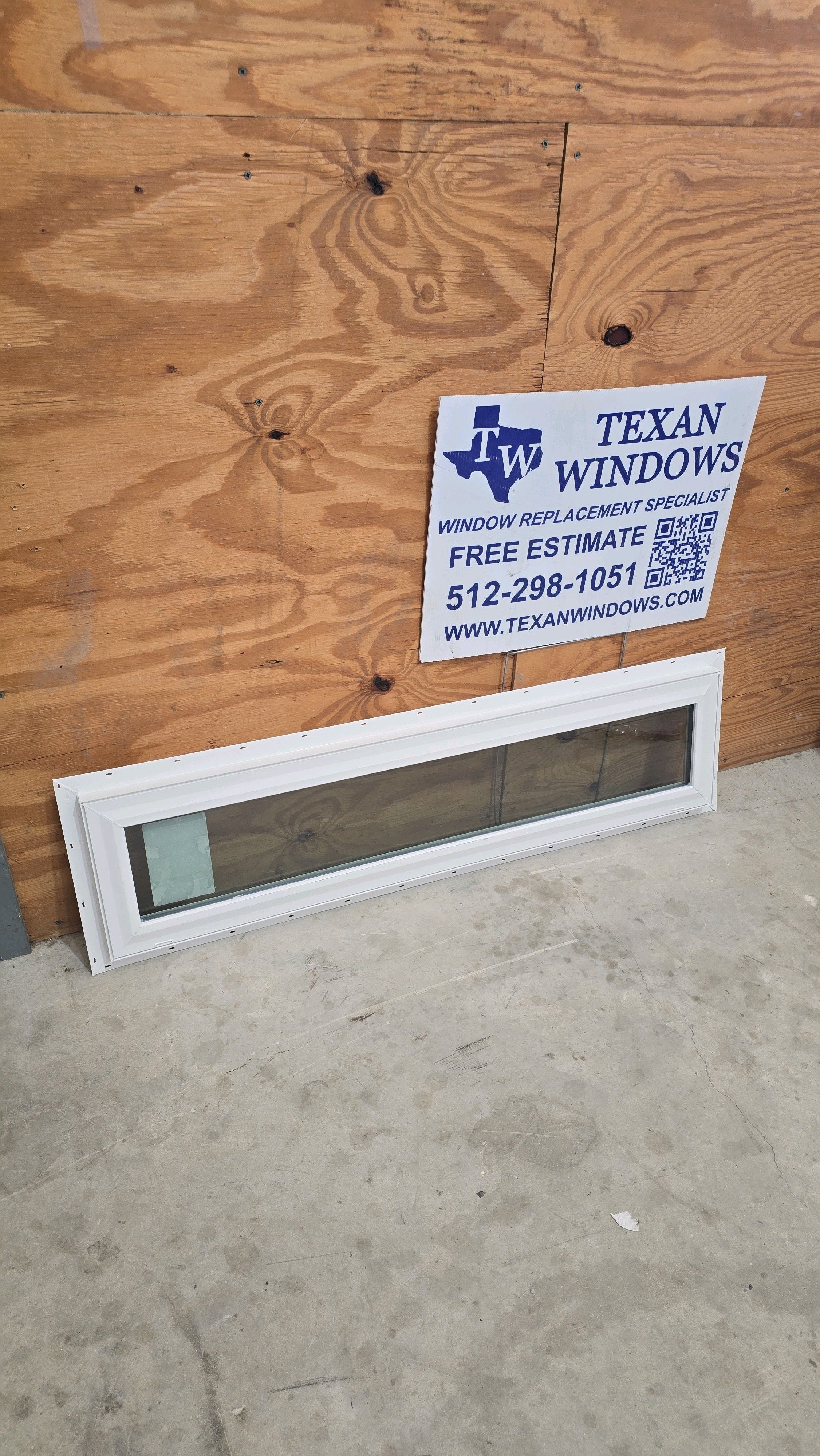 47.5 x 11.5 White Vinyl Fixed Window - Finestra 64 Series