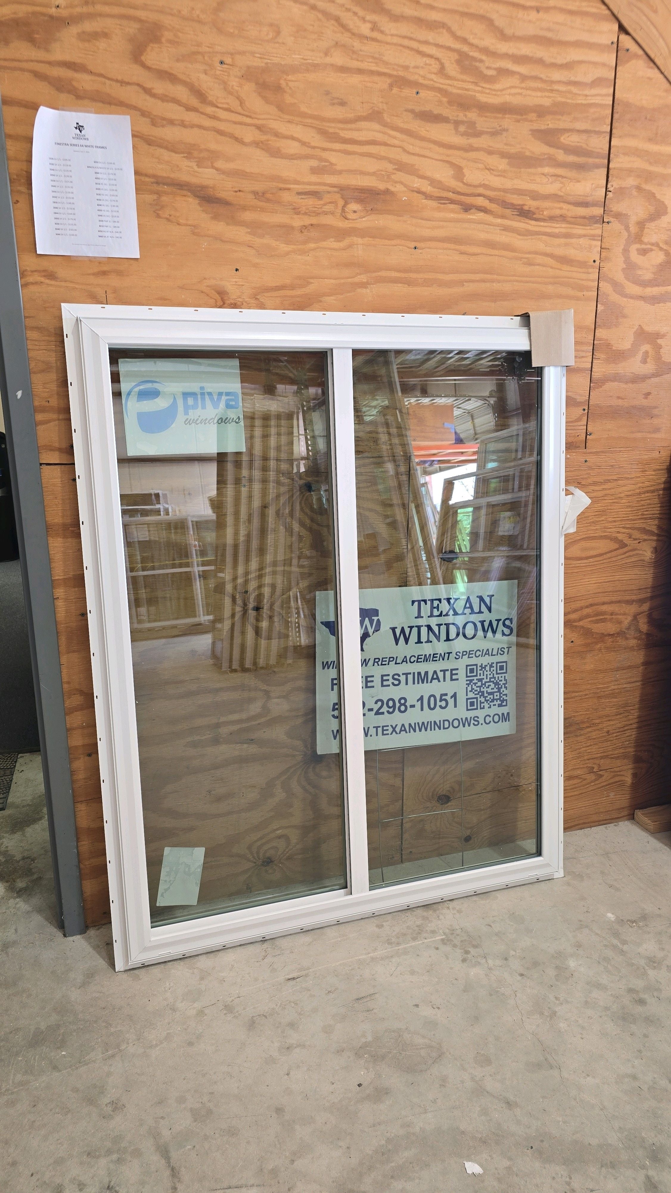 47.5 x 59.5 White Vinyl Horizontal Sliding Window - Finestra 64 Series