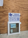 23.5 x 23.5 White Vinyl Fixed Window - Finestra 64 Series