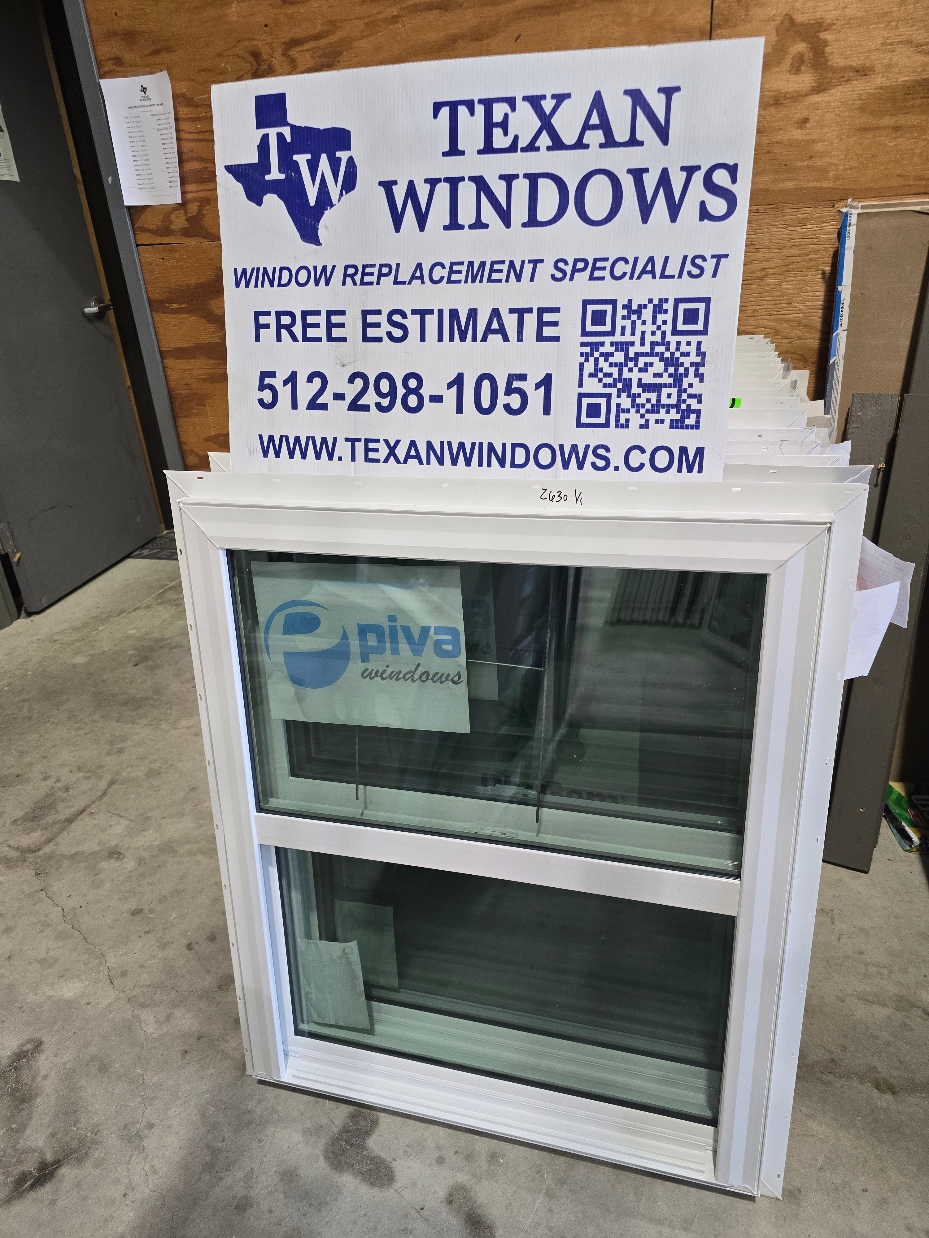 29.5 x 35.5 White Vinyl Single Hung Window - Finestra 64 Series